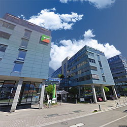 Grundriss Dachgeschoss Grundrissplan mit Wänden, Fenstern, Türen und Höhekoten